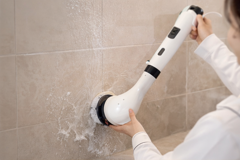 9-in-1 Elektrische Reinigungsbürste – Akku Spin Scrubber mit Wechselaufsätzen für Bad, Küche & Haushalt