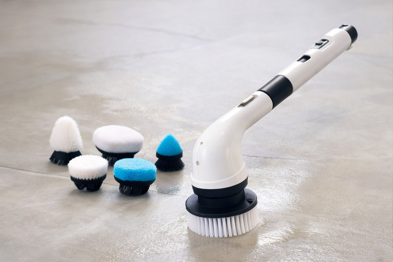 9-in-1 Elektrische Reinigungsbürste – Akku Spin Scrubber mit Wechselaufsätzen für Bad, Küche & Haushalt