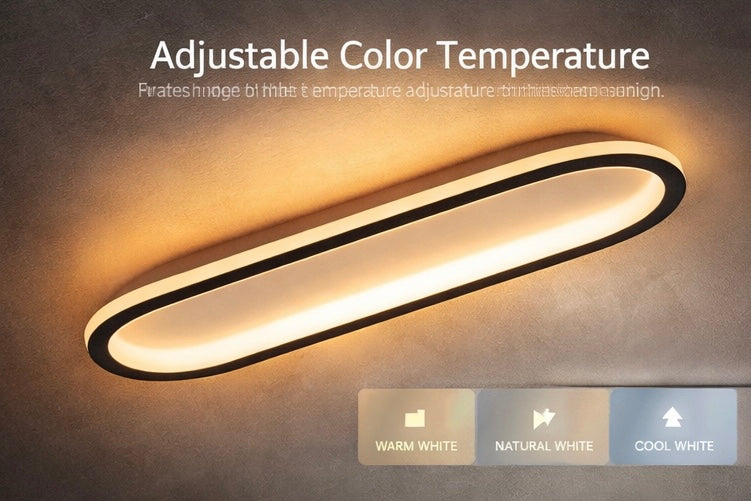 Modern LED Ceiling Light Ultra-thin Minimalist Design Black 40/60/80CM For Corridors Bedrooms Cloakrooms Entrances Dining Rooms
